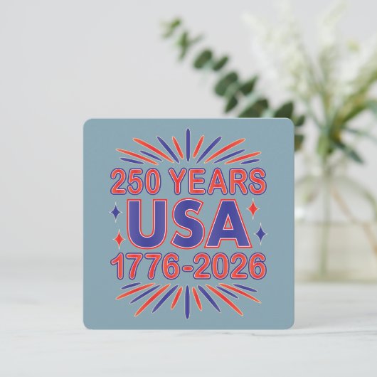 Invitation 250 ans USA | Semiquinentenaire 1776-2026 (Debout devant)