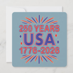 Invitation 250 ans USA Semiquinentenaire 1776-2026