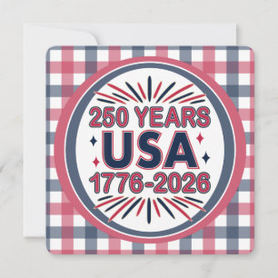 Invitation 250 ans USA Semiquinentenaire 1776-2026