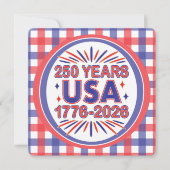 Invitation 250 ans USA | Semiquinentenaire 1776-2026 (Devant)