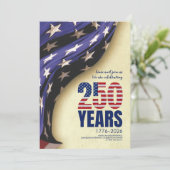 Invitation 250 Years American Independence Birthday (Debout devant)