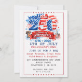 Invitation 250 Years of Independence 4th of July Party (Devant)