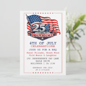 Invitation 250 Years of Independence 4th of July Party (Debout devant)