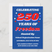 Invitation 250 Years USA Editable Personalized Patriotic (Devant)