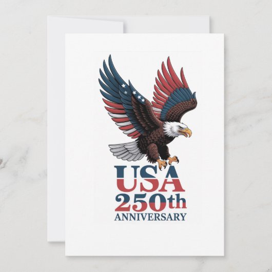 Invitation 250e anniversaire des États-Unis (Devant)