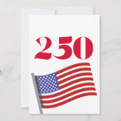 Invitation 250e anniversaire des États-Unis (Dos)