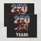 Invitation 250e anniversaire des États-Unis (Devant / Derrière)