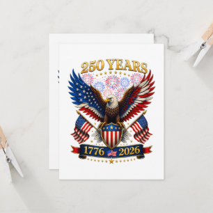 Invitation 250e anniversaire des États-Unis 1776-2026