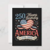 Invitation 250e anniversaire États-Unis 250 ans (Devant)