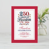 Invitation 250th Anniversary USA Freedom Party (Debout devant)