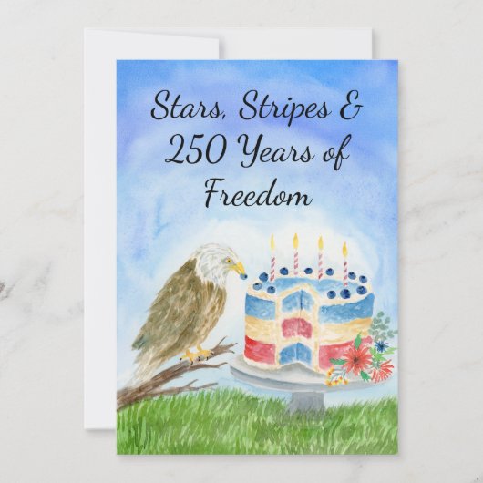 Invitation 250th Independence Day (Devant)