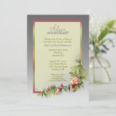 Invitation 25 ans de mariage - anniversaire de mariage (Debout devant)