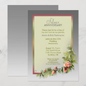 Invitation 25 ans de mariage - anniversaire de mariage (Devant / Derrière)