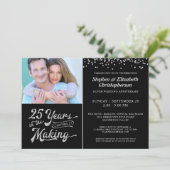 Invitation 25e Anniversaire 25 ANS DE CONCEPTION Confettis (Debout devant)