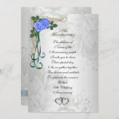 Invitation 25e anniversaire d'argent (Devant / Derrière)