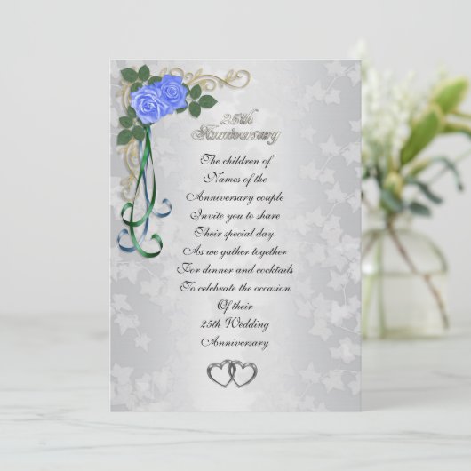 Invitation 25e anniversaire d'argent (Debout devant)