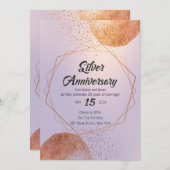 Invitation 25e anniversaire de Golden cristal Silver Affair (Devant / Derrière)