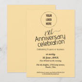 Invitation 25e anniversaire de la compagnie (Devant / Derrière)