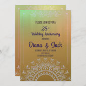 Invitation 25e anniversaire de l'Apocalypse d'or (Devant / Derrière)