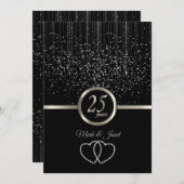 Invitation 25e anniversaire de l'argent (Devant / Derrière)
