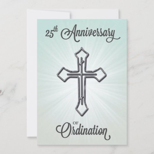 Invitation 25e anniversaire de l'ordination, Argen (Devant)