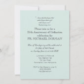Invitation 25e anniversaire de l'ordination, Argen (Dos)