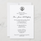 Invitation 25e anniversaire de l'Ordination du prêtre (Dos)