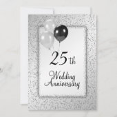 Invitation 25e anniversaire de mariage (Devant)