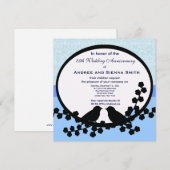 Invitation 25e anniversaire de mariage (Devant / Derrière)