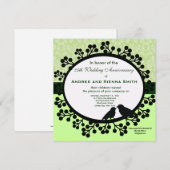 Invitation 25e anniversaire de mariage (Devant / Derrière)