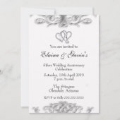 Invitation 25e anniversaire de mariage (Devant)