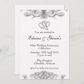 Invitation 25e anniversaire de mariage (Devant / Derrière)