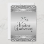 Invitation 25e anniversaire de mariage (Devant)