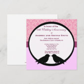 Invitation 25e anniversaire de mariage (Devant / Derrière)