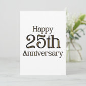 Invitation 25e anniversaire de mariage (Debout devant)