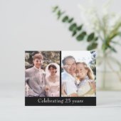 Invitation 25e anniversaire de mariage argent (Debout devant)