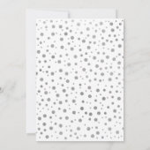 Invitation 25e anniversaire de mariage - Argent & Blanc (Dos)