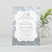 Invitation - 25e anniversaire de mariage Argent br (Debout devant)