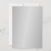 Invitation 25e Anniversaire de Mariage Argent Glamour Cœur (Dos)