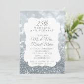 Invitation - 25e anniversaire de mariage Argent sc (Debout devant)