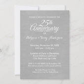 Invitation 25e Anniversaire de Mariage avec Photo - Nous le f (Devant)
