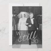 Invitation 25e Anniversaire de Mariage avec Photo - Nous le f (Dos)