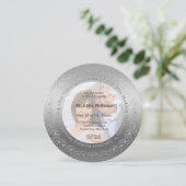 Invitation 25e anniversaire de mariage d'argent (Debout devant)