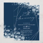 Invitation 25e anniversaire de Mariage de la Marine et de l'A (Devant / Derrière)