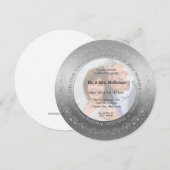 Invitation 25e anniversaire de mariage de noces d'argent (Devant / Derrière)