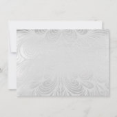 Invitation 25e anniversaire de mariage élégant (Dos)