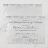 Invitation 25e anniversaire de mariage élégant (Devant / Derrière)