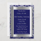 Invitation 25e anniversaire de mariage | fait main Texte (Dos)