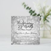 Invitation 25e Anniversaire de Mariage Hiver Merveilleux Arge (Debout devant)