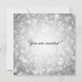 Invitation 25e Anniversaire de Mariage Hiver Merveilleux Arge (Dos)